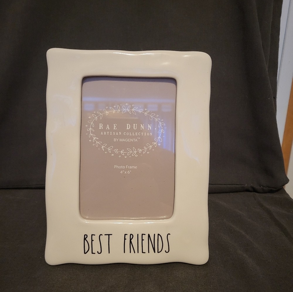 Rae Dunn Best Friends Photo Frame - White